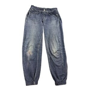 Rag & Bone Joggers Women XS Miramar Blue Denim Print Style Sweatpants Stretch